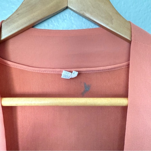 Rust Velvet Open-Front Women's Topper - Picture 6 of 8